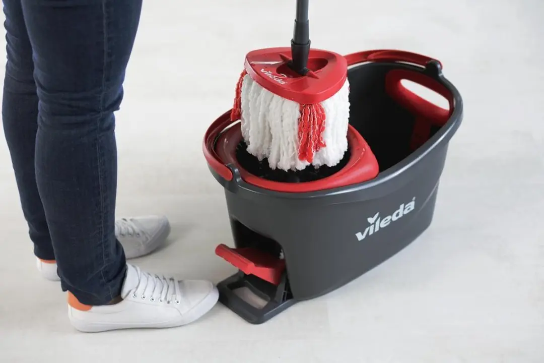 Vileda Turbo 2in1 Pedaalsysteem Microvezelmop - 2 Stuks - 6L Emmer - afbeelding 6 van 6