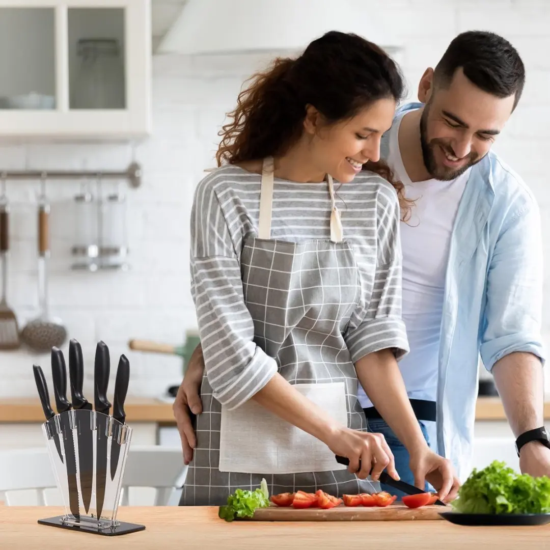 KitchenBrothers Messenset 14-delig - Zwart - afbeelding 6 van 6