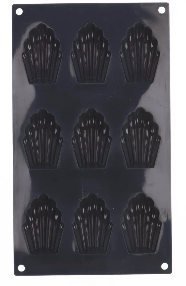 Patisse Bakvorm Starflex - 9 Stuks Zwart