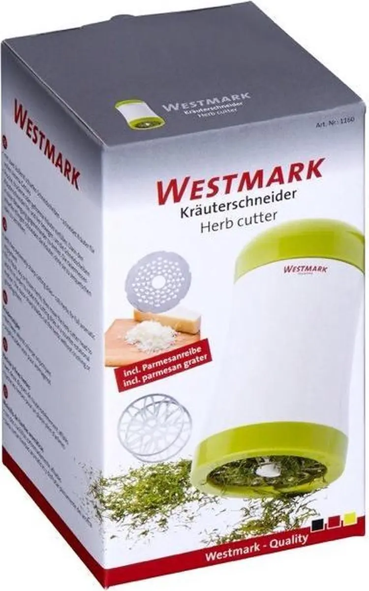 Westmark Kruidenmolen - 3 Schijven Wit-Groen