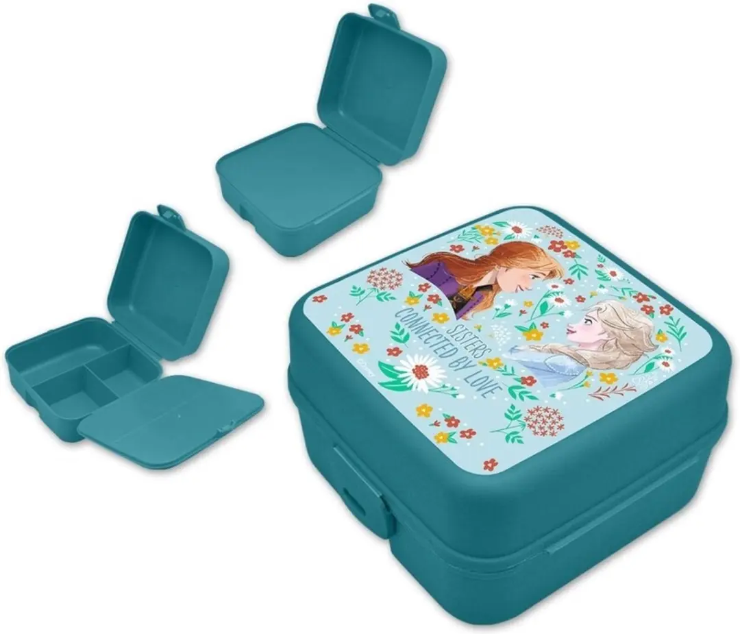Disney Frozen Lunchbox - Blauw - 1.5L - 4 Vakken