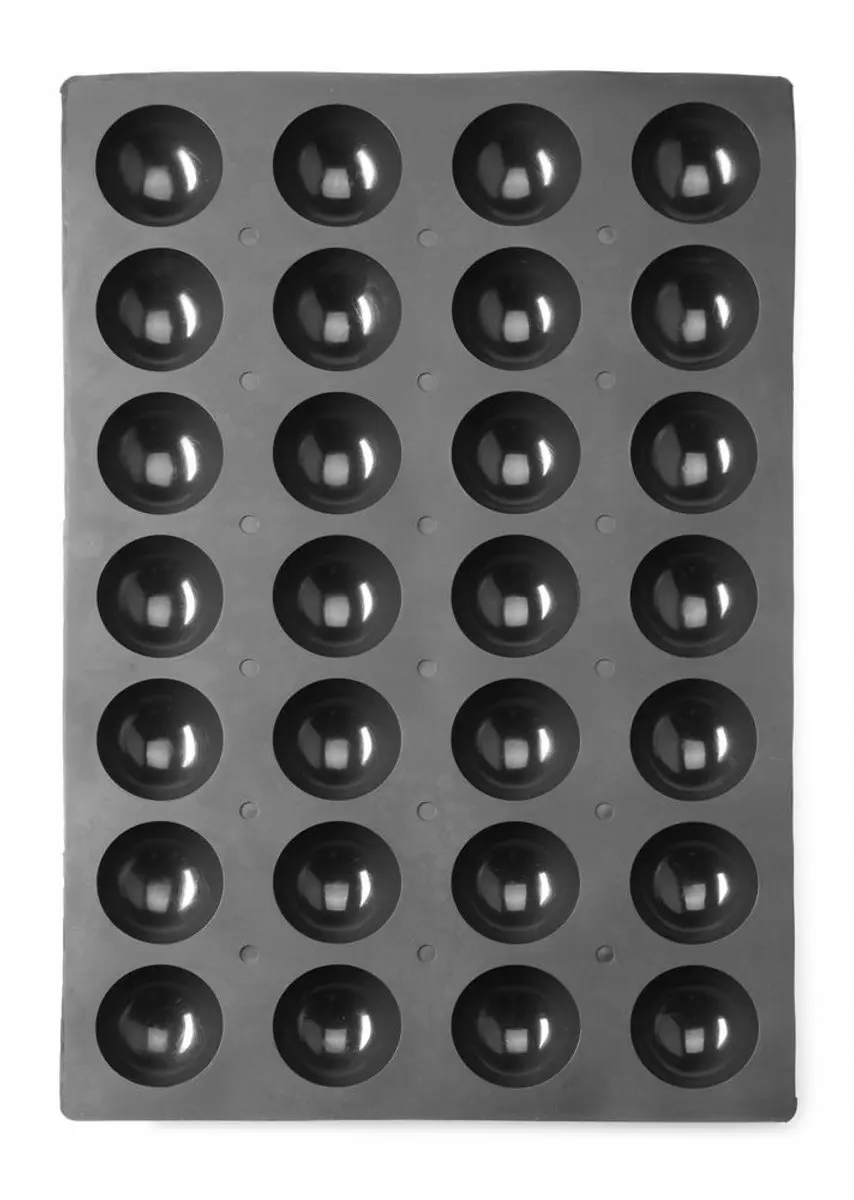 HENDI Siliconen Halfrond Bakvorm 600x395x35mm - Antraciet