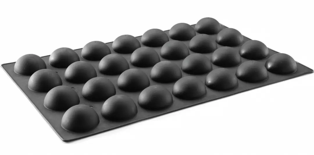 HENDI Siliconen Halfrond Bakvorm 600x395x35mm - Antraciet
