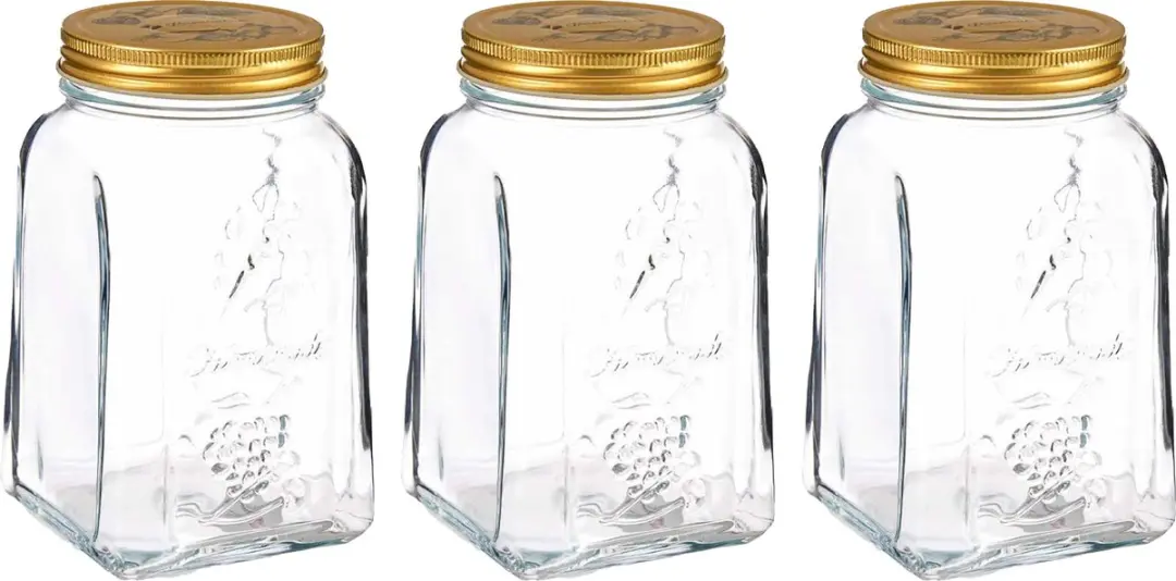 Pasabahce Square Voorraadpot 1,5L