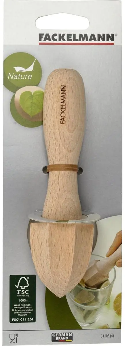 Fackelmann Pilon Citruspers 15cm - Bruin hout