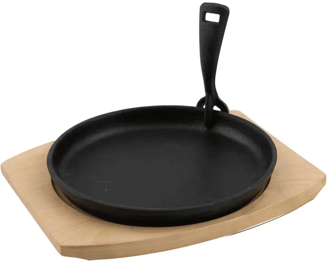 Barbecook BC-ACC-7420 Grillpan Gietijzer 23cm - Bamboe Onderlegger