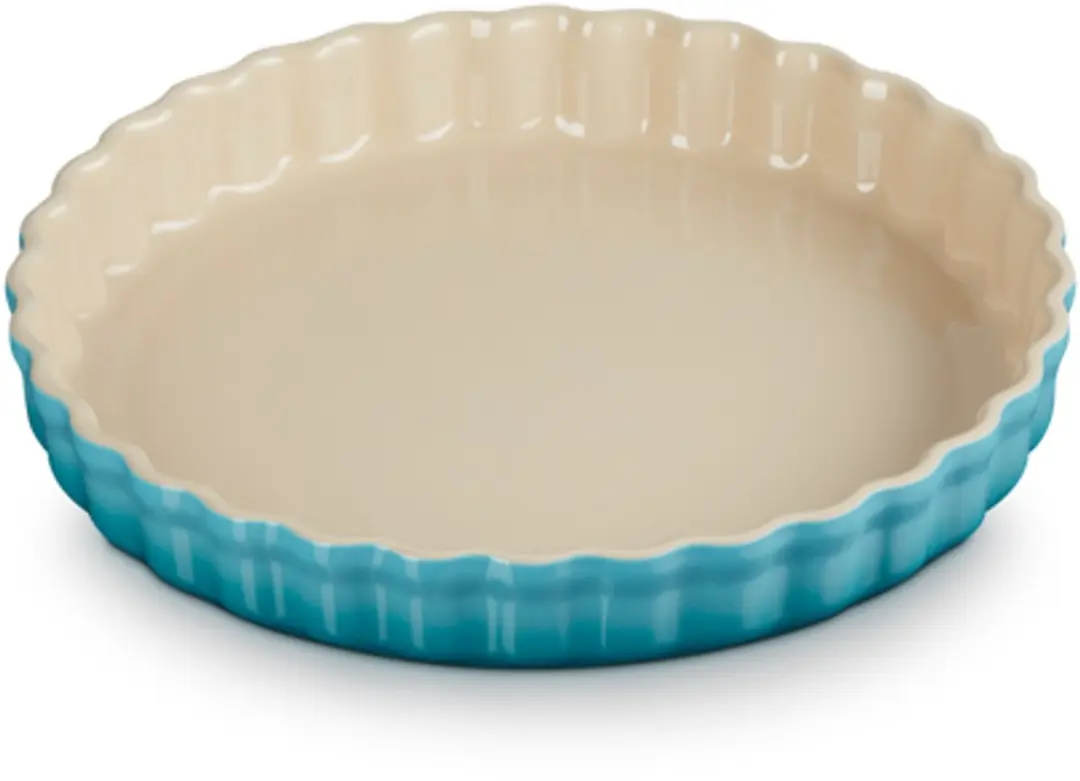 Le Creuset Taartvorm Aardewerk Caribbean Blue 28cm - afbeelding 3 van 3