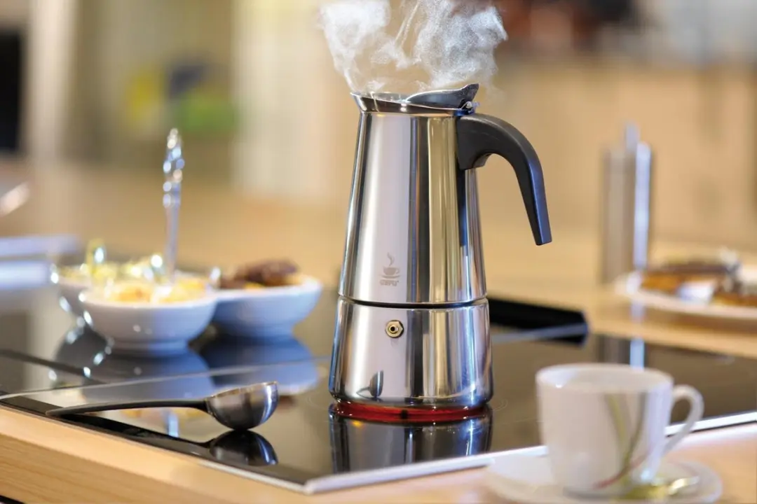 GEFU Emilio Espressomaker 4 Koppen - Zilver/Zwart