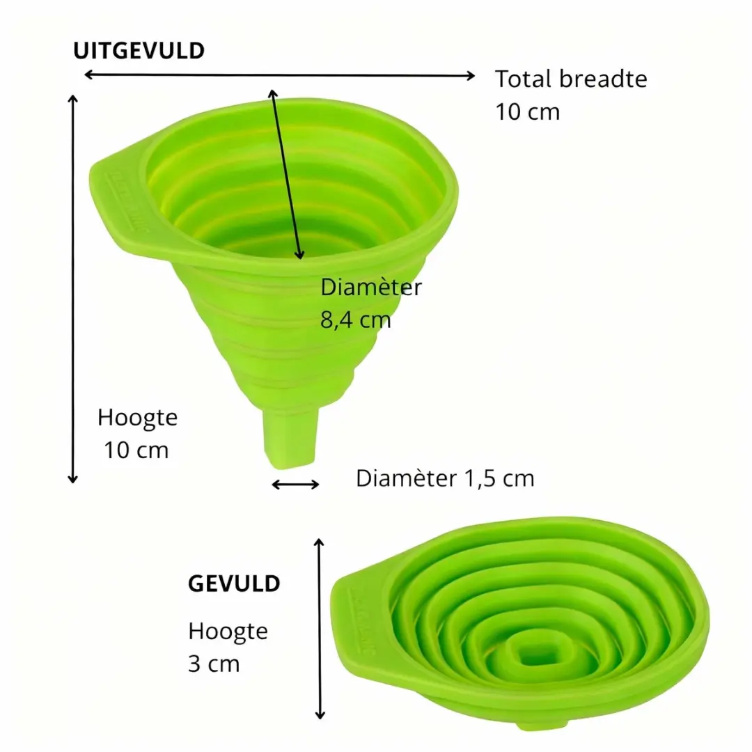 Fackelmann Opvouwtrechter Ø8,5cm - Groente