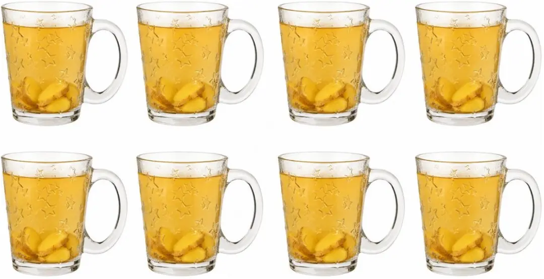 Excellent Houseware Theeglazen Star 8x 300ml