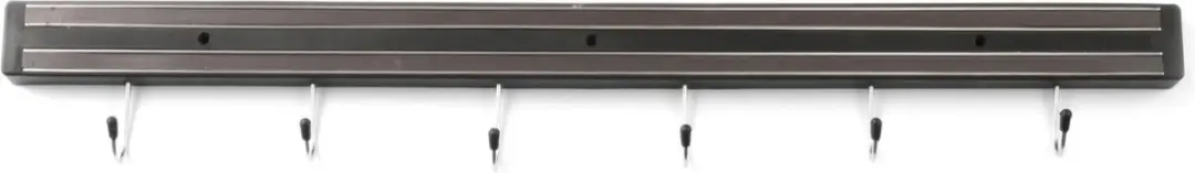 Hendi Messenmagneet 620mm - 6 Haken - Zwart