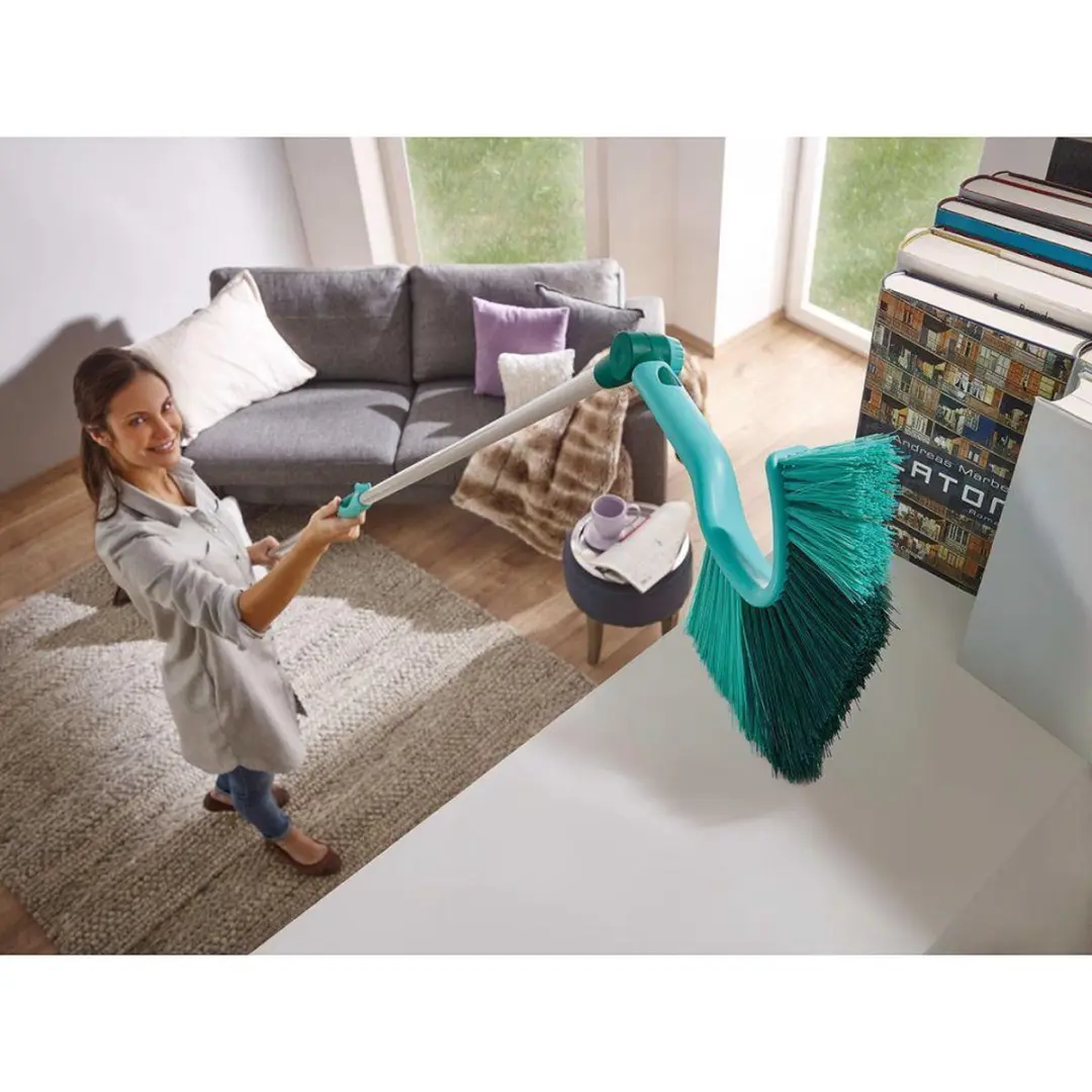 Leifheit Dusty Stofbezem Click System - Turquoise