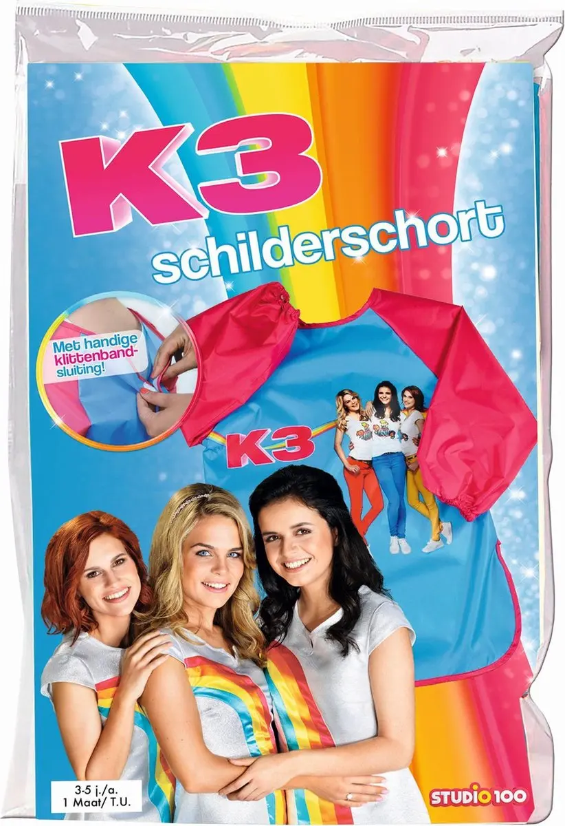 Studio 100 K3 Schort - Blauw/Rood