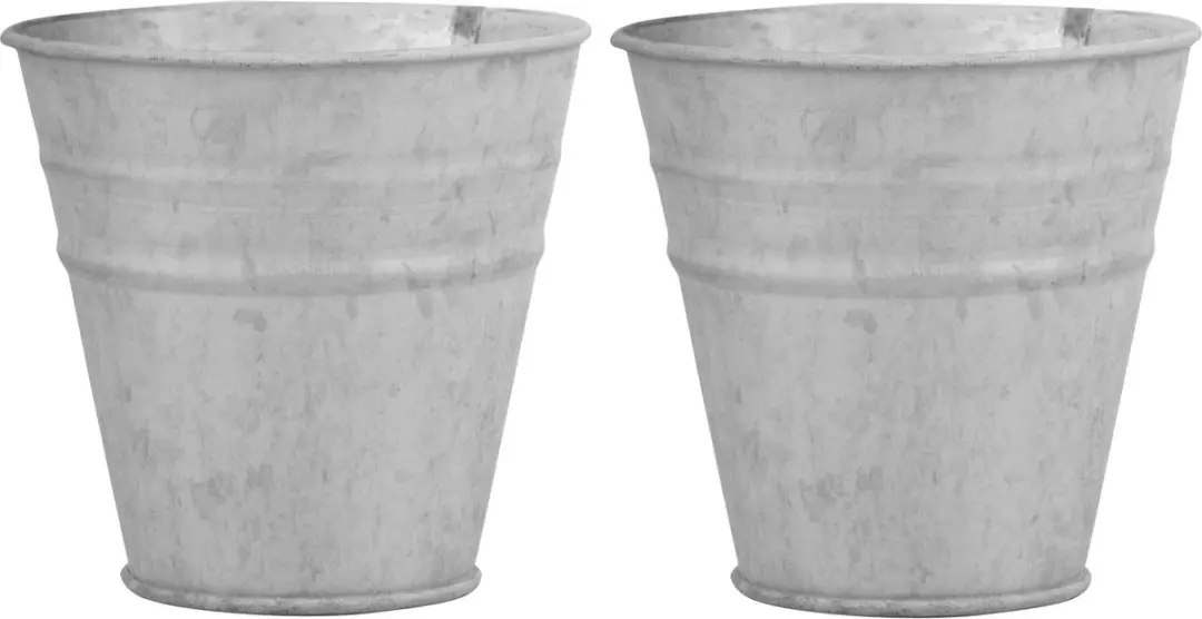 Esschert Design Oud Zink Bloempot 12cm - Grijs