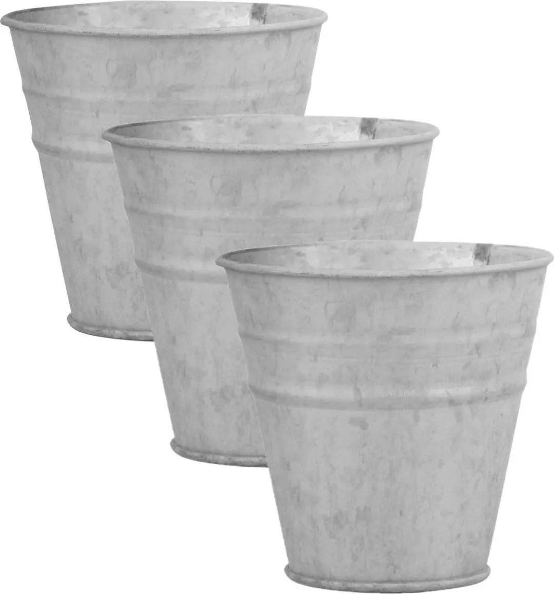 Esschert Design Oud Zink Bloempot 12cm - Grijs