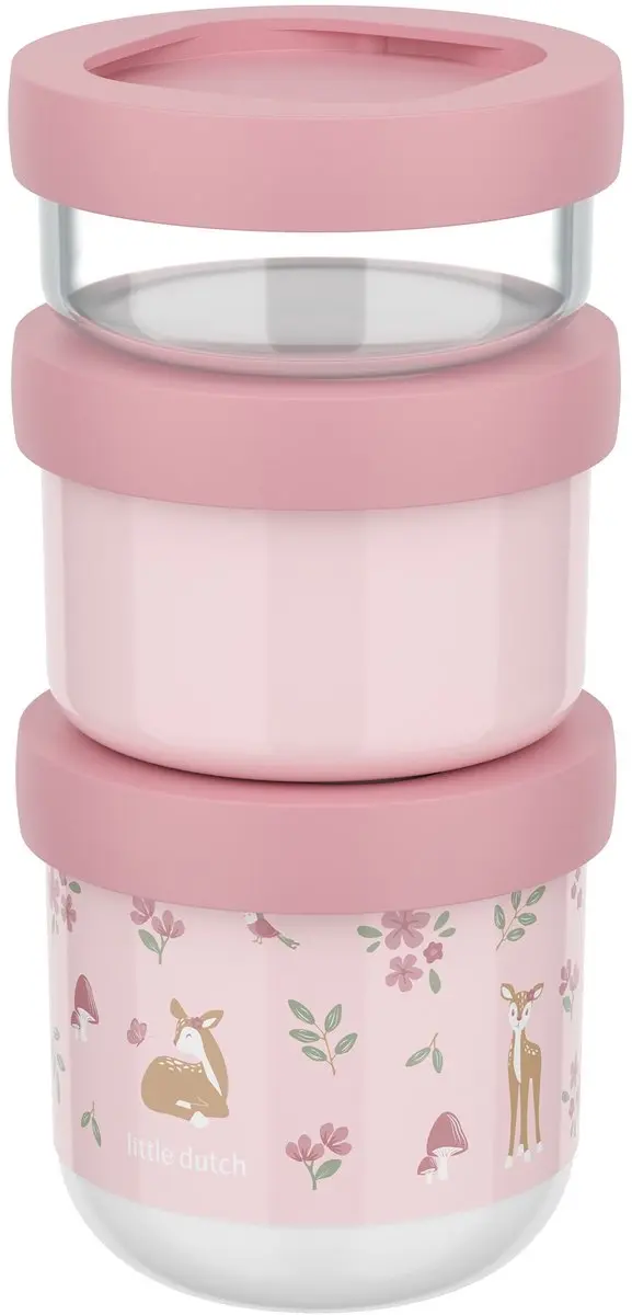 Mepal Mio Snackbox 3-delig 550ml - Fairy Garden