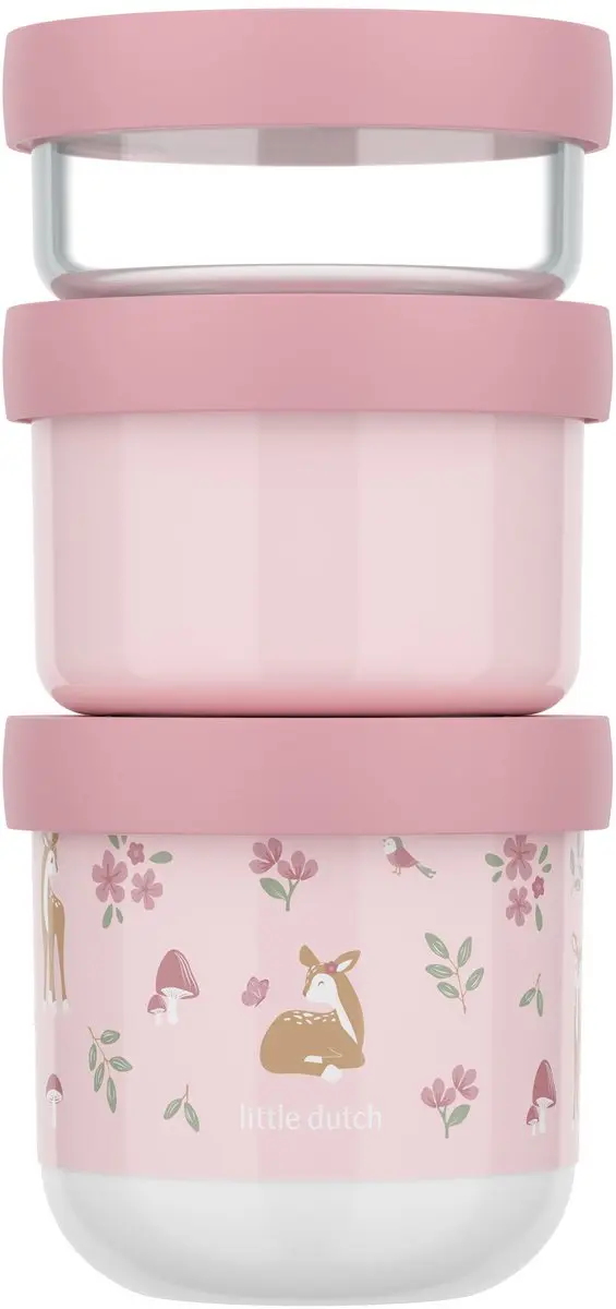 Mepal Mio Snackbox 3-delig 550ml - Fairy Garden - afbeelding 6 van 6