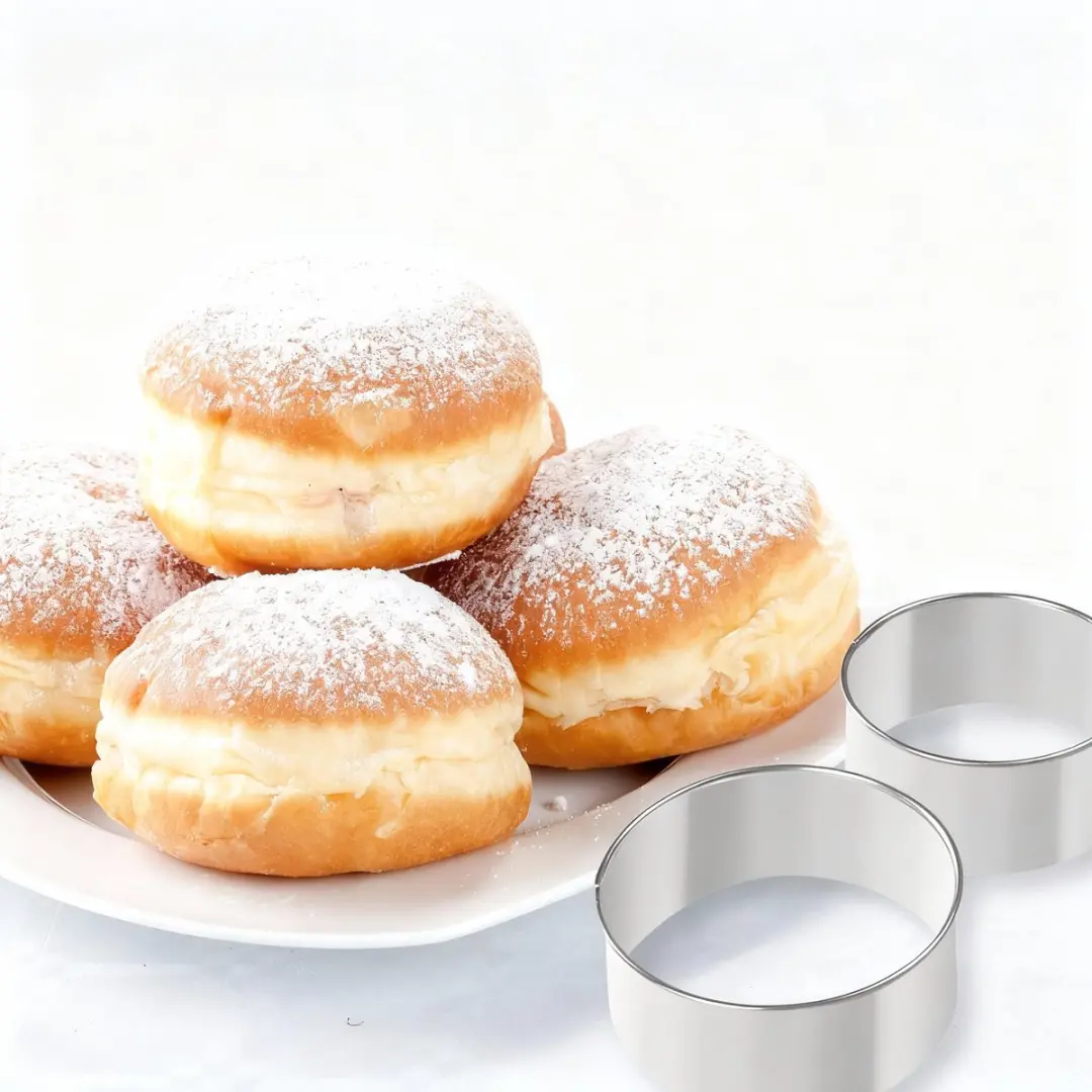 Zenker Donut Uitsteekvormen - 2 Stuks - Roestvrij Staal