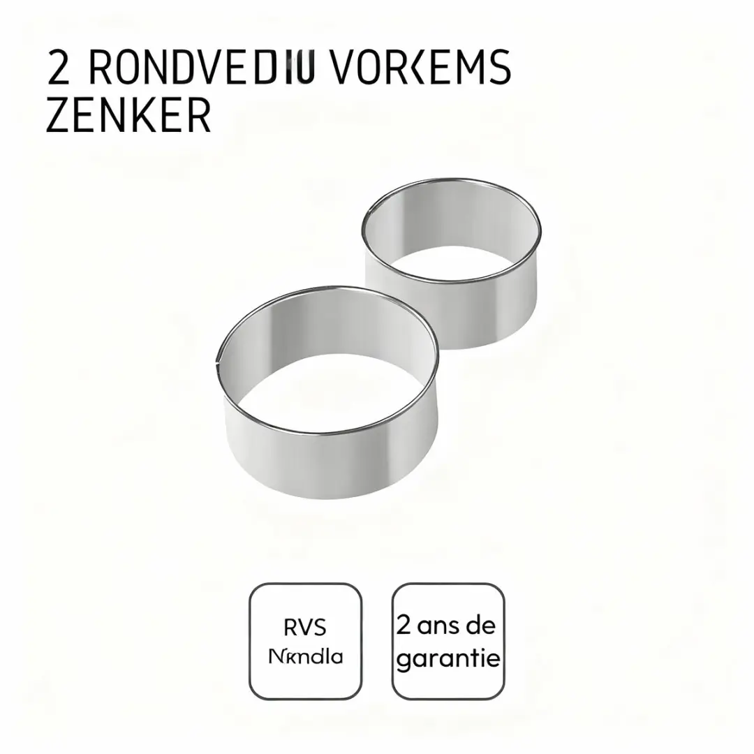 Zenker Donut Uitsteekvormen - 2 Stuks - Roestvrij Staal