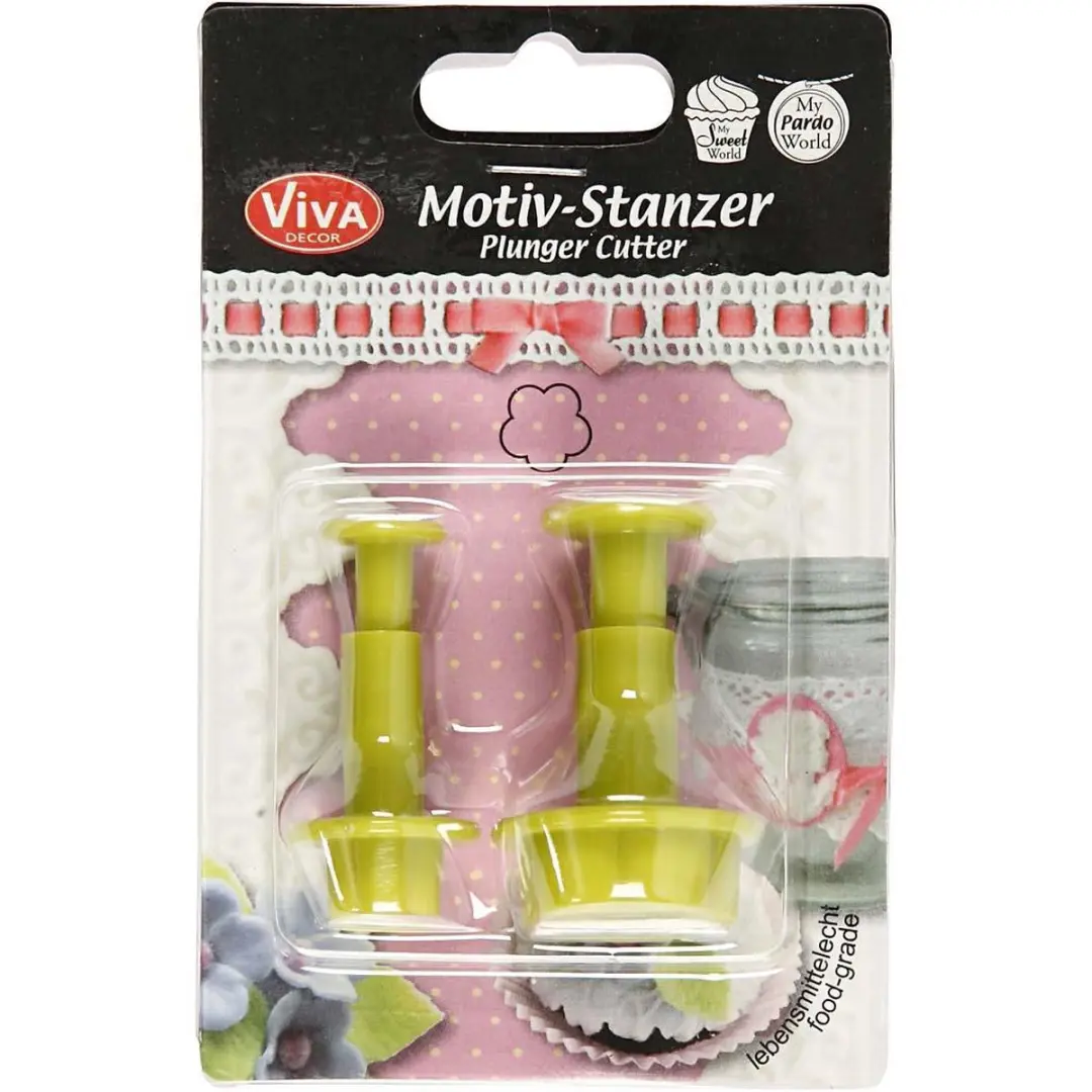 Viva Decor Mosaik Stanzer Five-petal Plunger Cutter - 2 Stuks