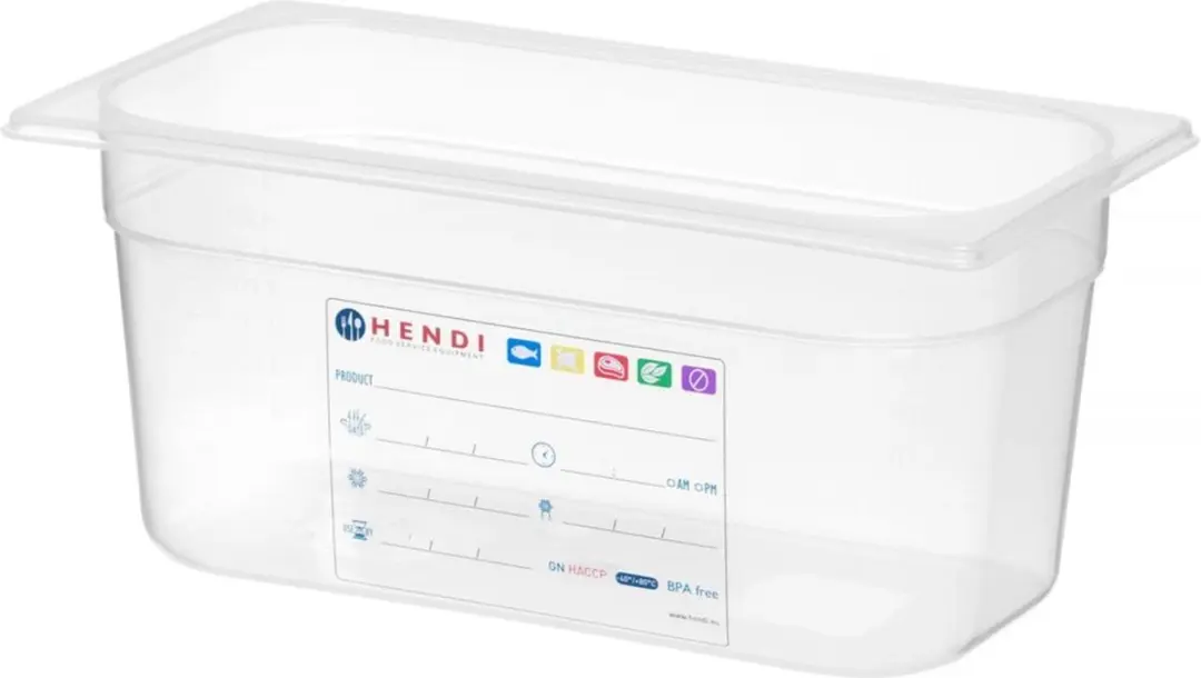 HENDI Gastronorm Bak 5,7L Transparant - 325x176x150mm - afbeelding 6 van 6