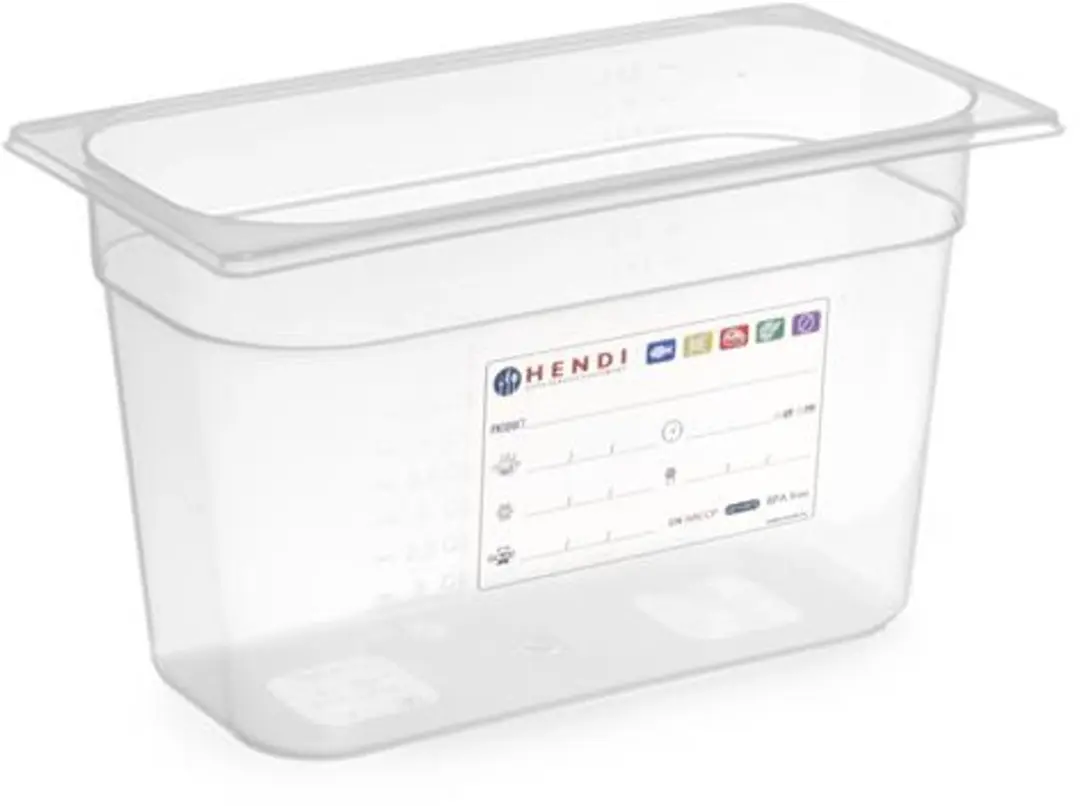 HENDI Gastronorm Bak 5,7L Transparant - 325x176x150mm