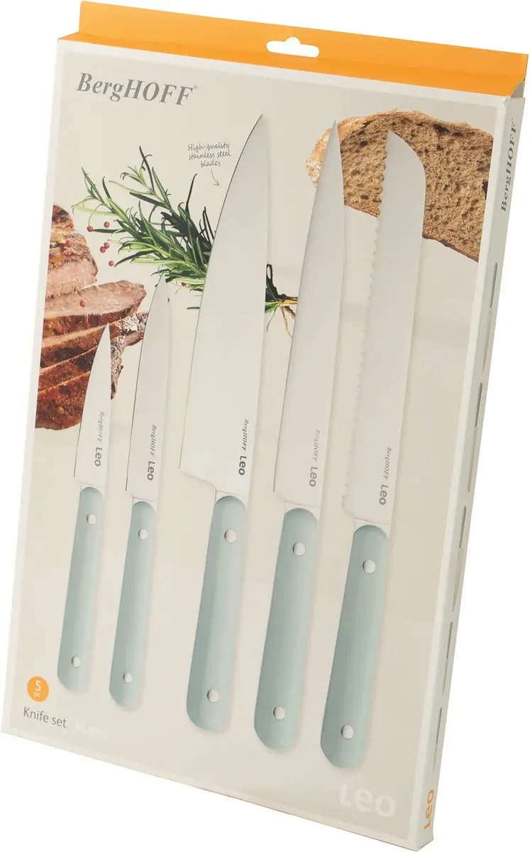 BergHOFF LEO Messenset 5-delig - Blauw - 5 Stuks