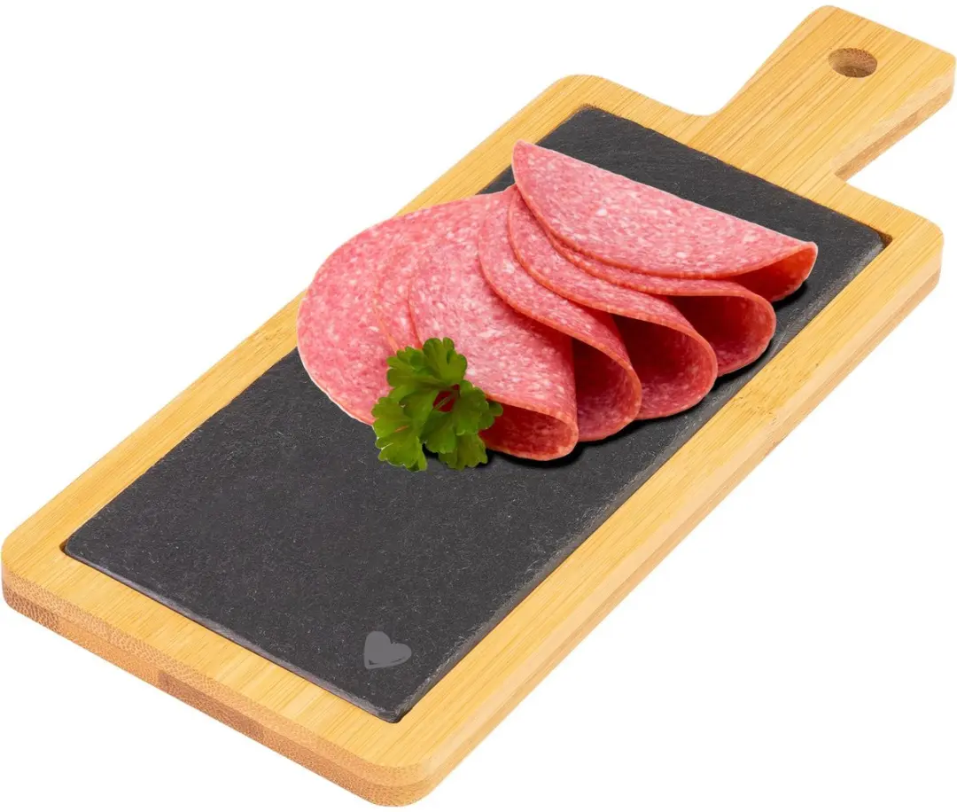 Westmark Tapas & Friends Plankje Bamboe 23x9cm - Zwart/Hout