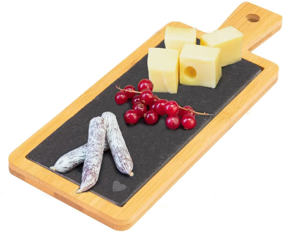 Westmark Tapas & Friends Plankje Bamboe 23x9cm - Zwart/Hout
