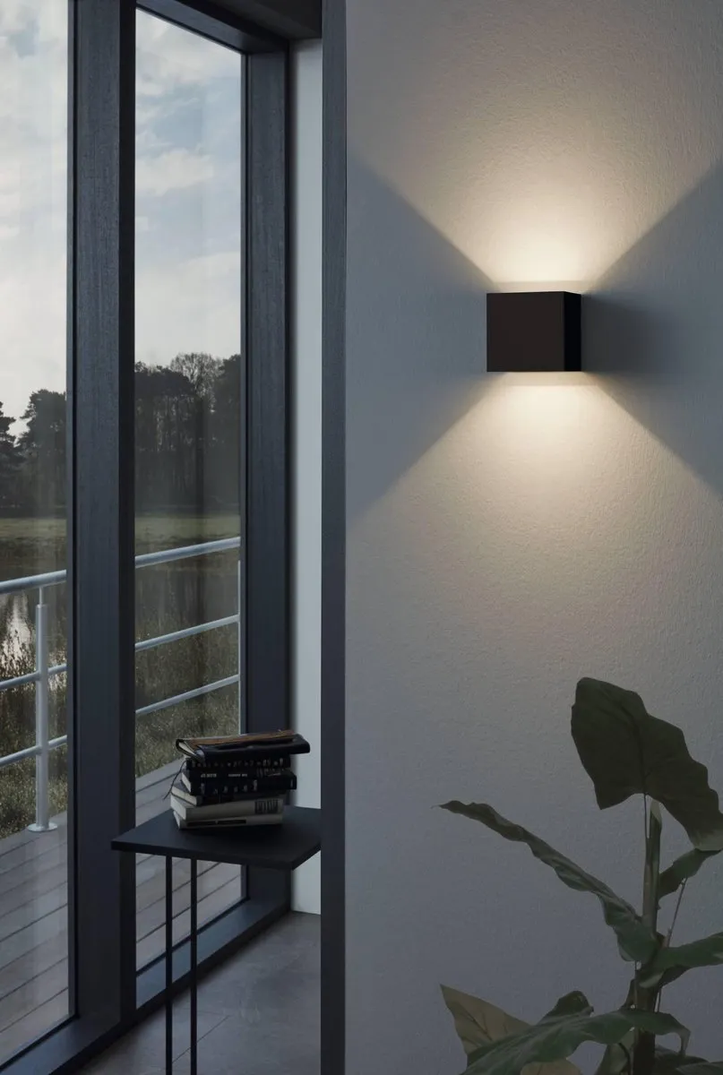 Eglo Calpino Wandlamp LED 2x - 3000K - Antraciet - afbeelding 6 van 6
