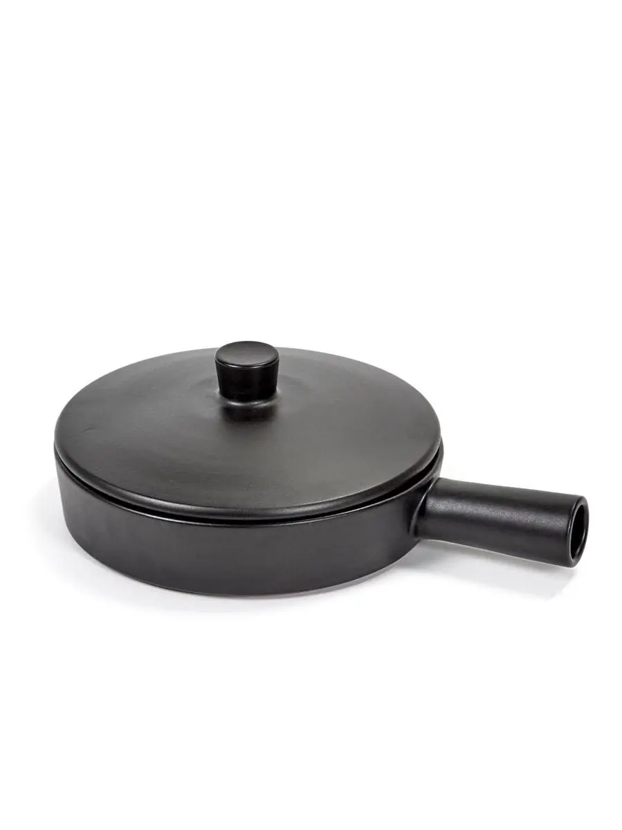 Serax Surface B2616105 Deksel Terracotta Steelpan - Zwart