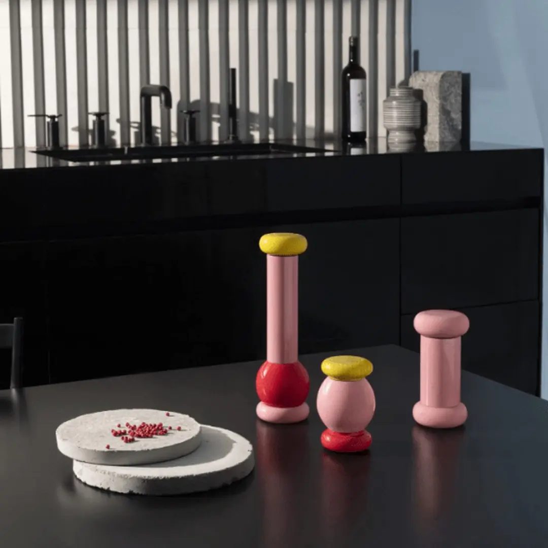 Alessi ES19 Twergi Peper- en Zoutmolen Roze