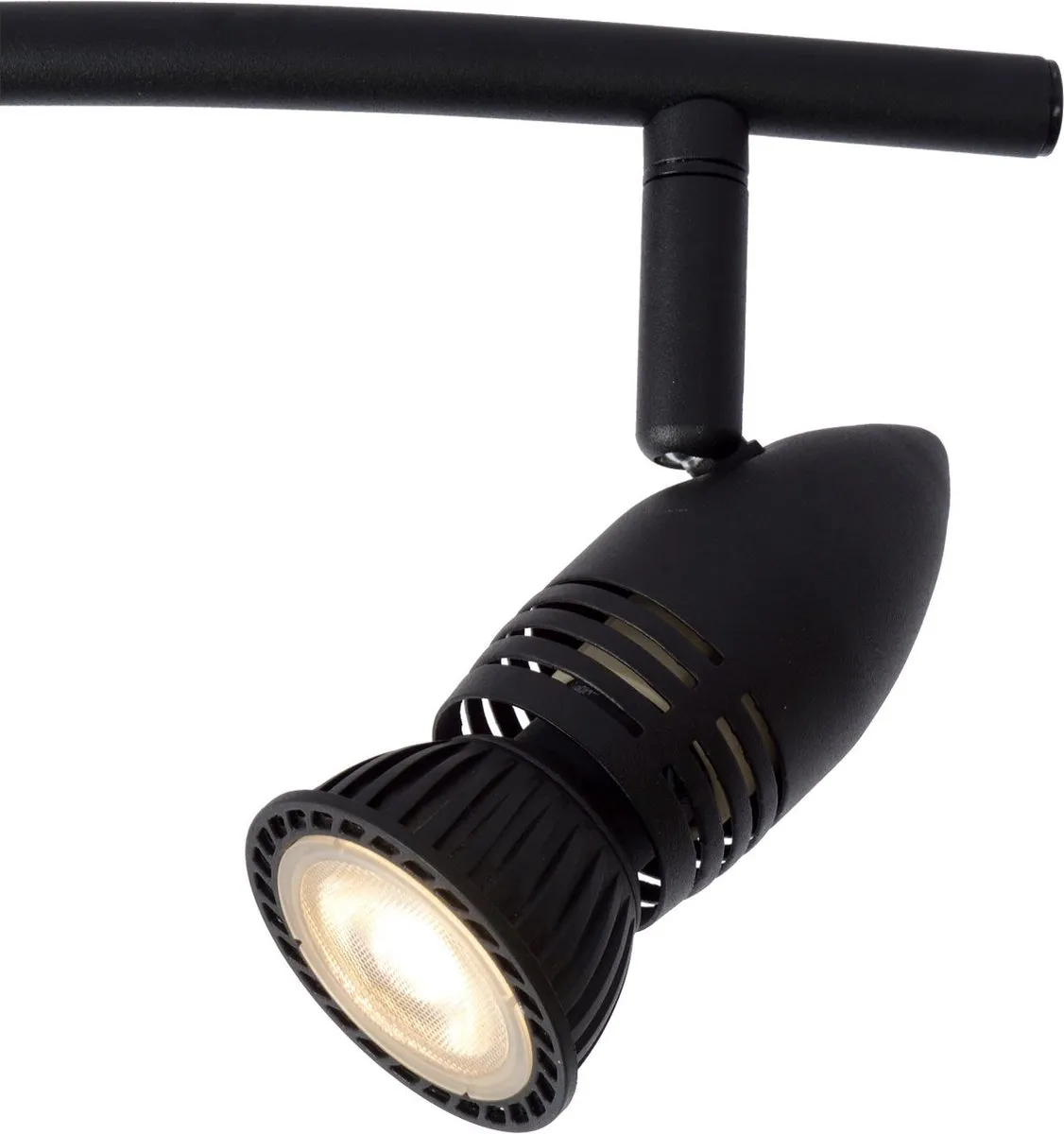 Lucide CARO Plafondspot 4xGU10 - Zwart