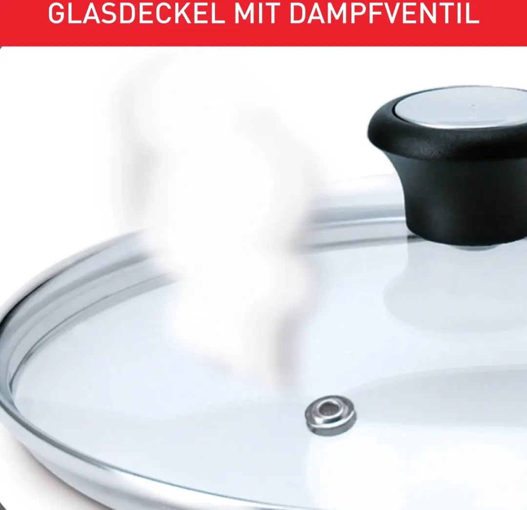 Tefal Glazen Deksel 30cm - Hittebestendig - afbeelding 6 van 6