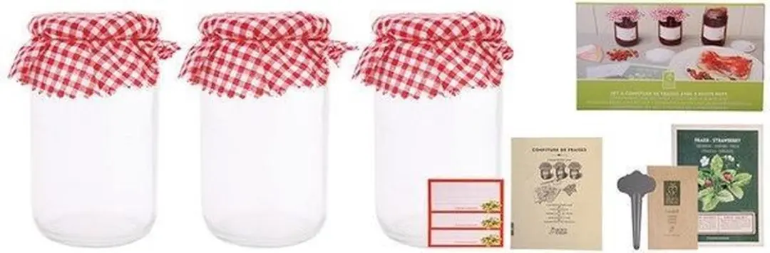 Esschert Design Aardbeienjamset 3 Potten 0.41L