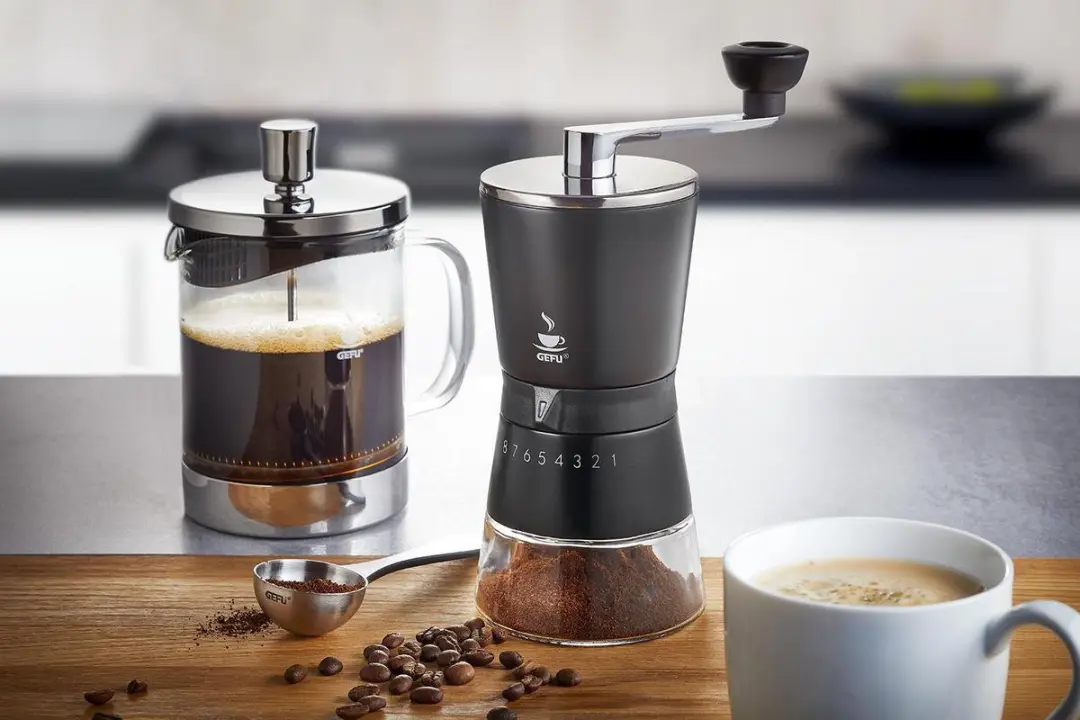 GEFU Santiago Handmatige Koffiemolen - 8 Maalstanden - Zwart