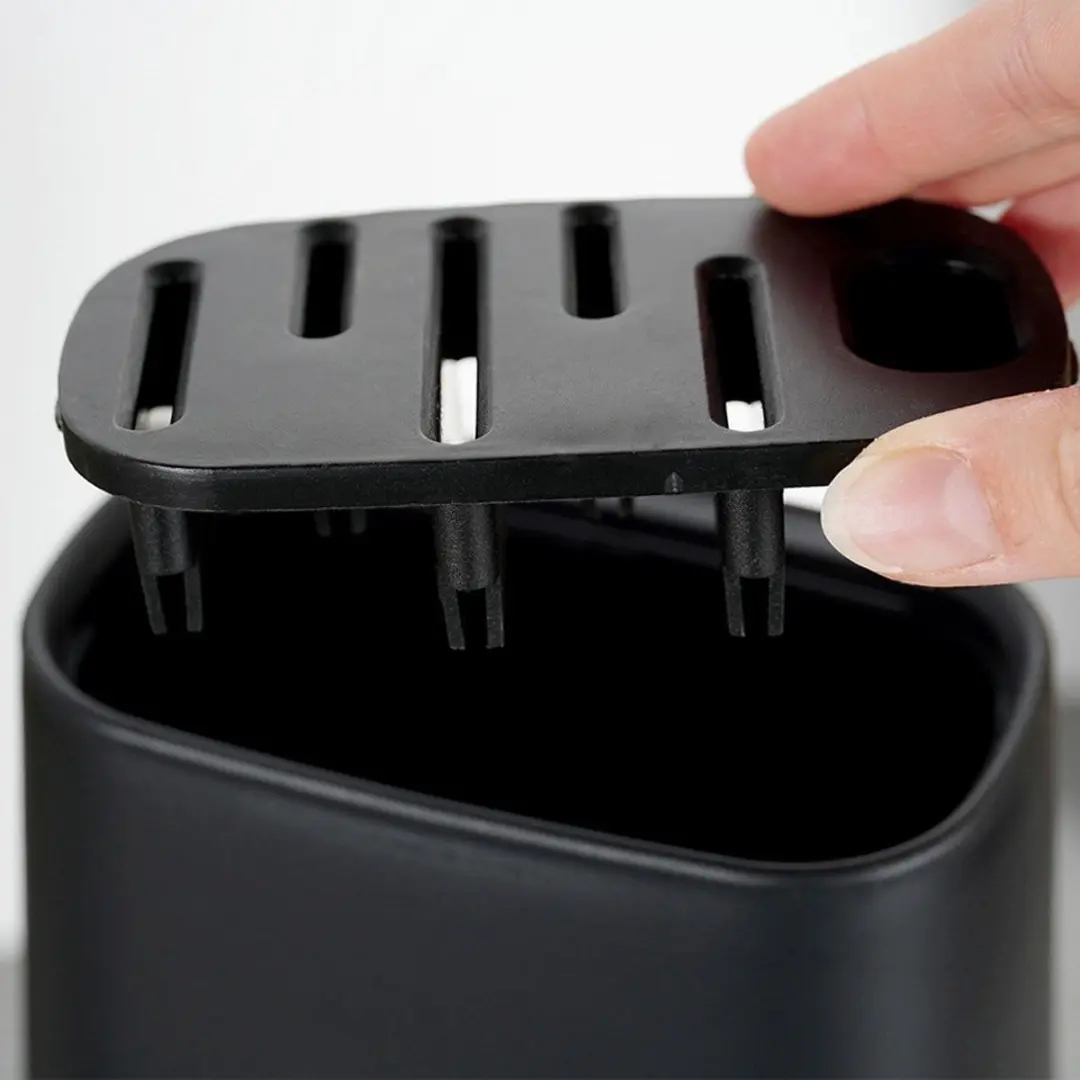 Excellent Houseware Meshouder C80653440 - 5 Compartimenten - Zwart