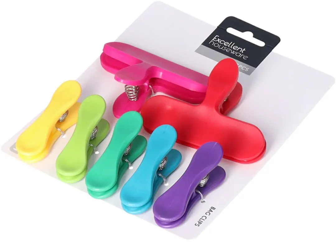 Excellent Houseware Vershoudclips 7 Stuks - Multicolor