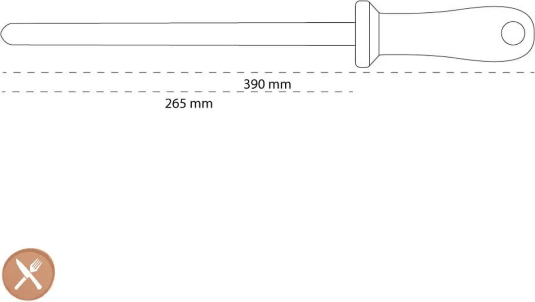 Wusthof Keramische Slijpstaaf 26cm - Zwart