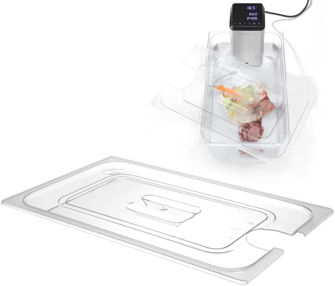 HENDI Deksel voor GN 2/3 265x325mm - Sous vide - Transparant