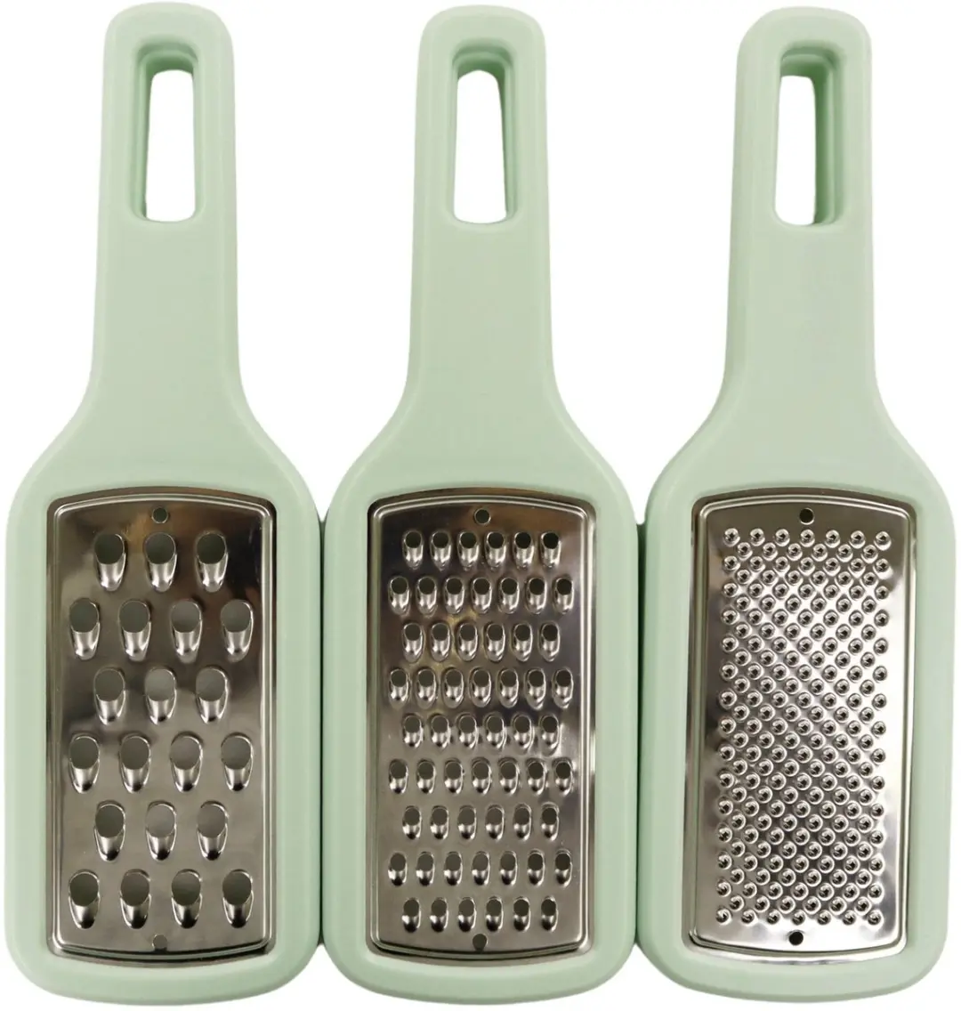 Fackelmann OCEAN 25520 Handmatige Groenteraspers - 3-delig - Groen/Grijs