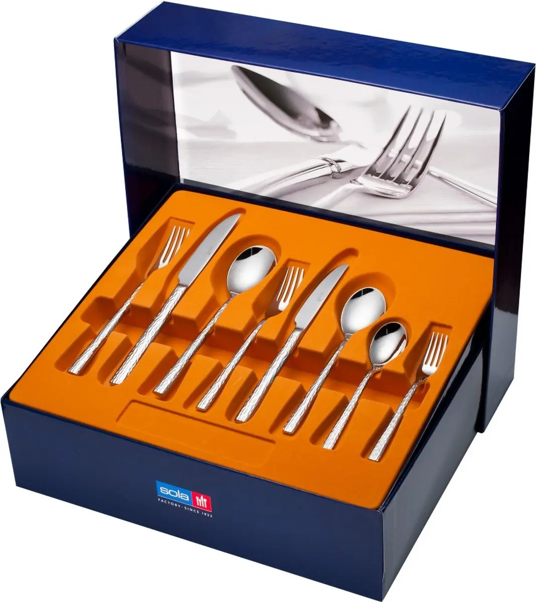 Sola Lausanne Bestekset 70-delig - 8 Personen - Zilver