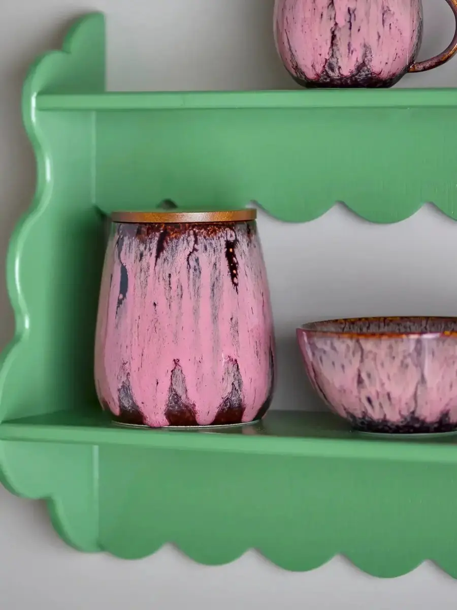 Bloomingville Voorraadpot Rayen Aardewerk - 1L - Roze