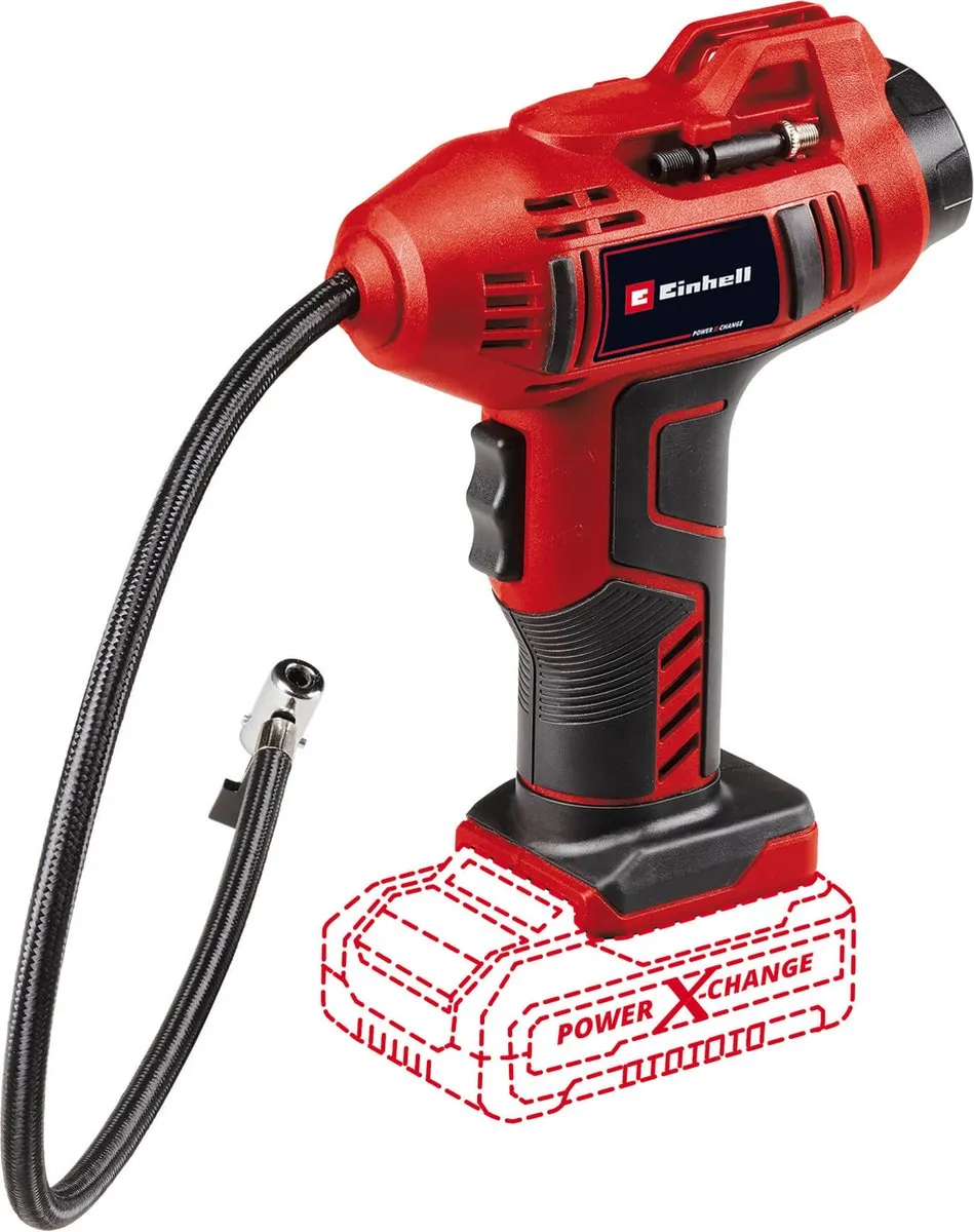 Einhell Accu Auto Compressor CE-CC 18 Li Solo 2071010 - 12 l/min - 11 bar