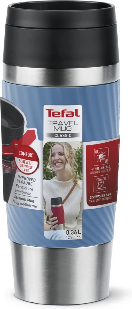Tefal Travel Mug Classic Twist N2024510 - 360ml - Blauw