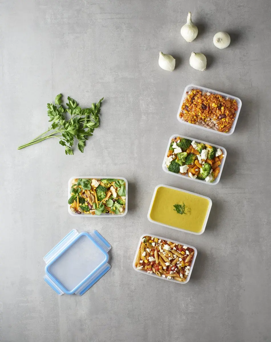 Tefal MasterSeal Fresh N1030710 Mealprep Set - 20 Stuks (5x4) - Blauw/Transparant