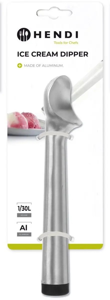 HENDI IJsdipper Ø56x225mm - Aluminium - Lichtgewicht