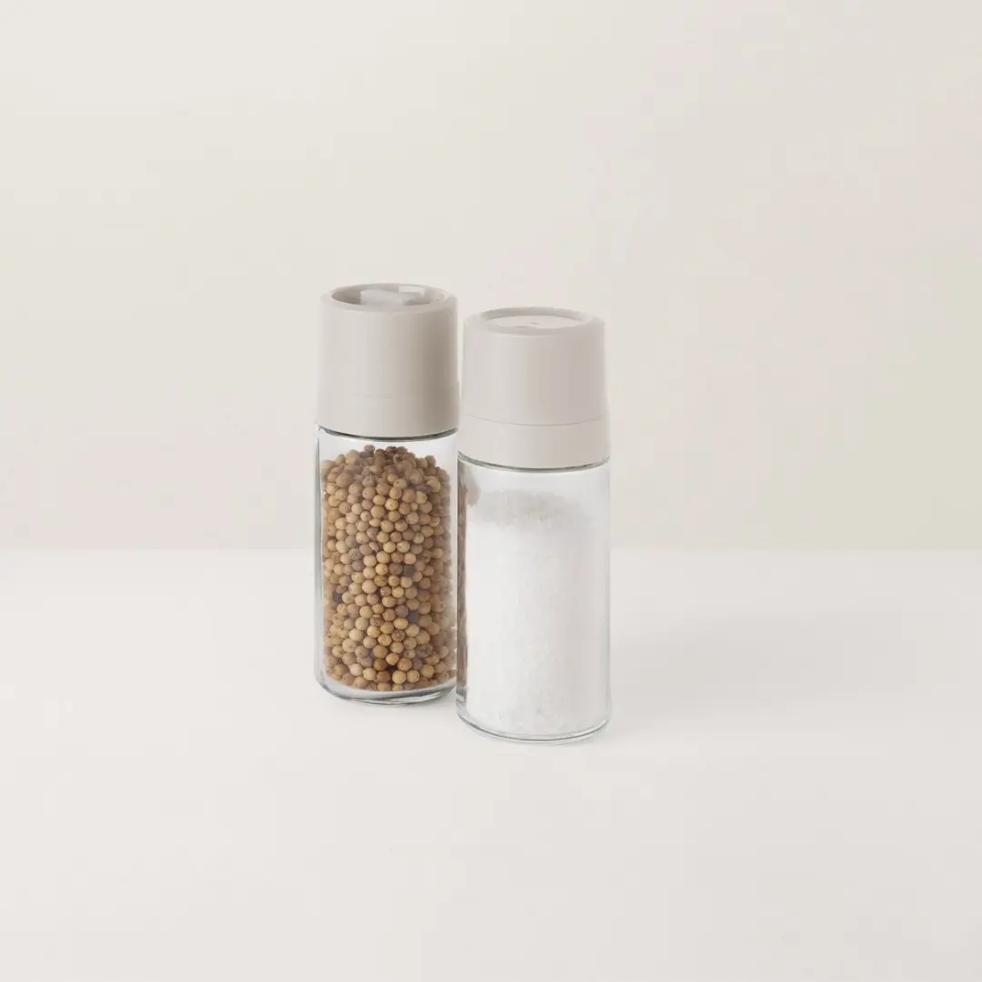 BergHOFF LEO Peper- en Zoutset Balance Moonbeam - Grijs - 2-delig