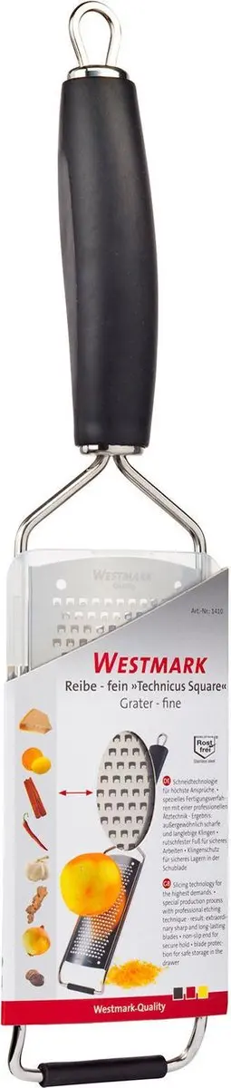 Westmark Technicus-Square Fijn Rasp 14102270 - Zwart/Zilver