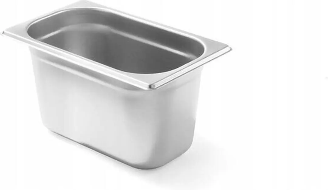 HENDI GN-container 1/4 Budget Line 4L - 265x162x150mm - Zilver
